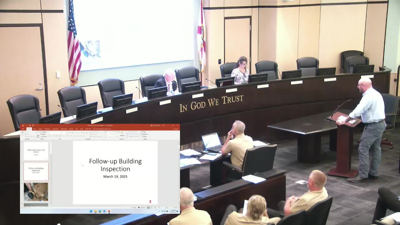 Bay County Code Enforcement Orders Compliance for Anthony Wright's Mobile Home Repairs