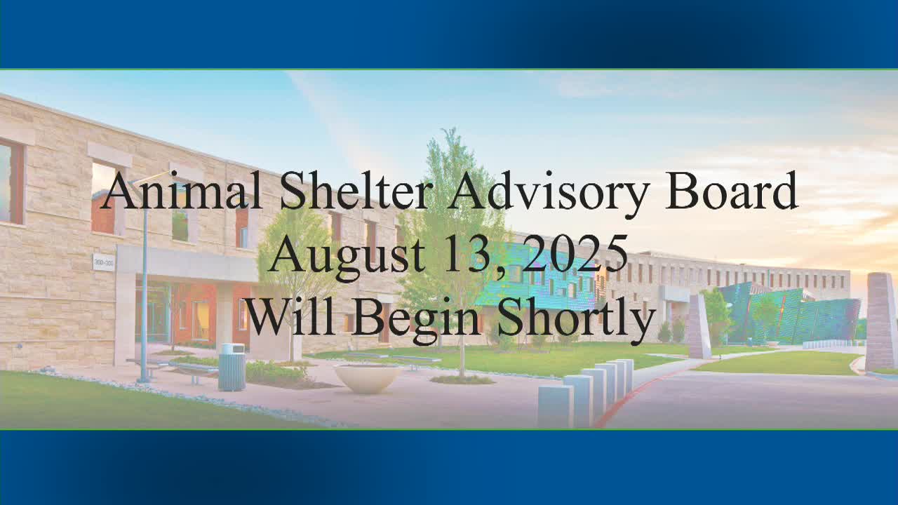 Wylie Animal Shelter Advisory Board Appoints Amber Porter and Michael Schwerin as Chairs
