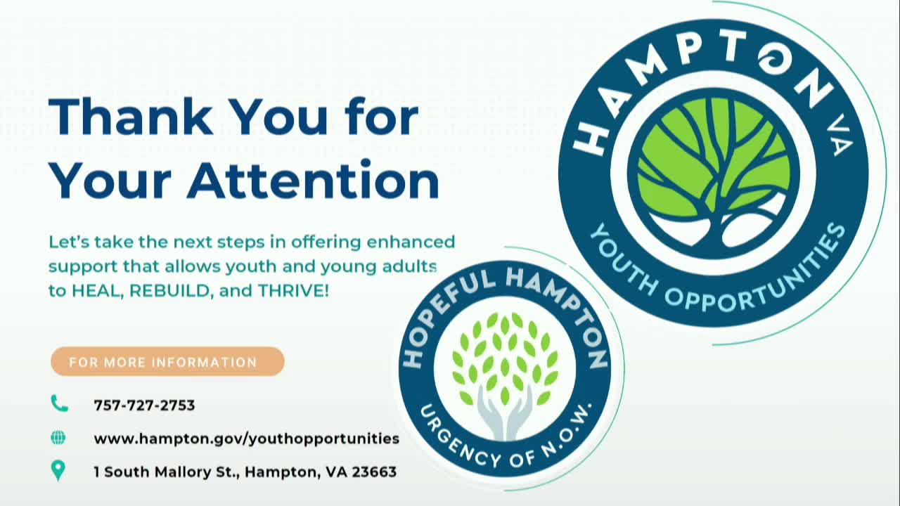 Leticia Handy highlights youth healing initiatives at Hampton Council meeting