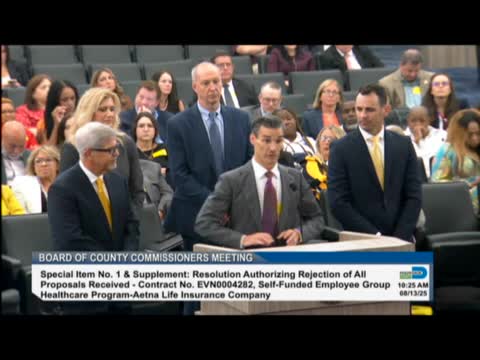 Miami Dade County Commissioners Review $4B Healthcare Contract Bid Details