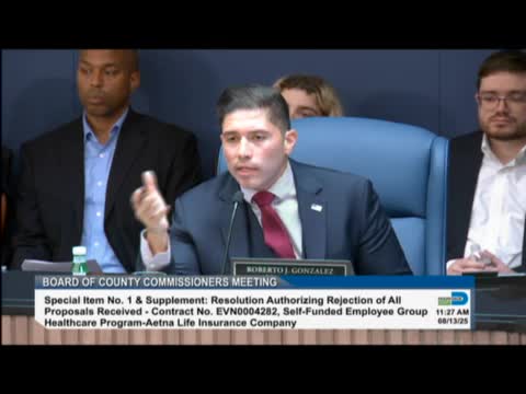 Miami Dade County Commissioners Debate Aetna's Guaranteed Discounts Amid Cost Analysis