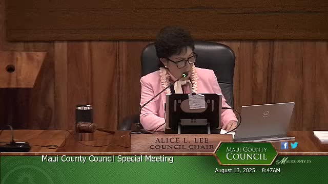 East Maui Regional Community Board appoints Robert Hale Pahia in special council meeting