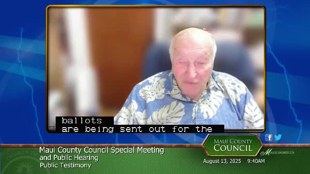 Maui Council Faces Pressure to Reject Bills Favoring Foreign Investors Over Affordable Housing