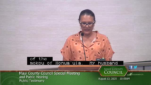 Residents Urge Infrastructure Review Before South Maui Development Approval