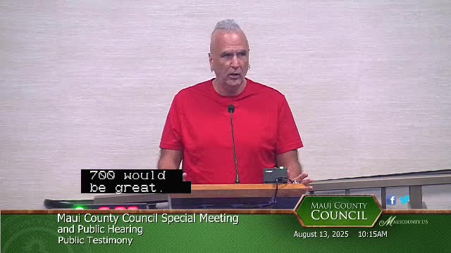 Maui residents call for affordable housing amidst homelessness and environmental concerns