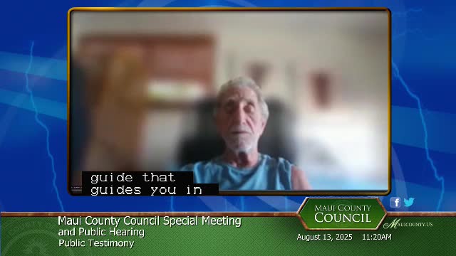 Kihei Community Association advocates for affordable housing at testimony session