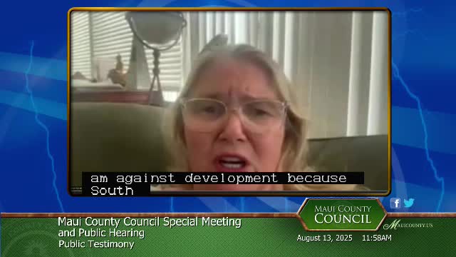 South Maui Residents Demand Action on Water Shortages and Road Safety Issues