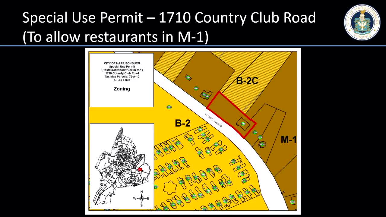 Council Considers Special Use Permit for Food Truck at Vehicle Repair Site