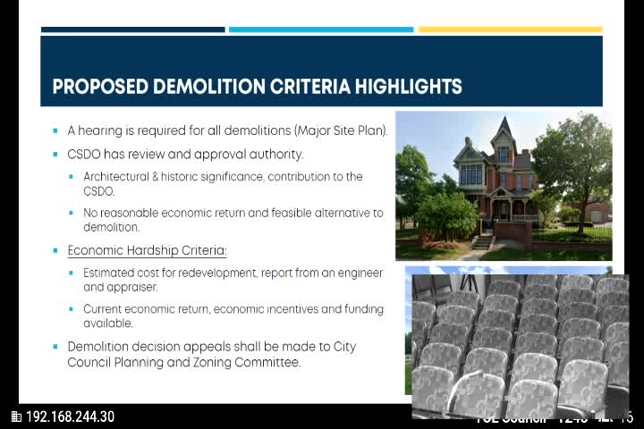 City Council Approves Demolition Criteria for Cherry Street Historic Buildings