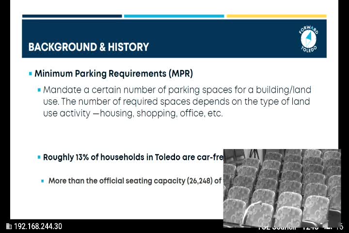 Toledo City Council Proposes Elimination of Minimum Parking Requirements