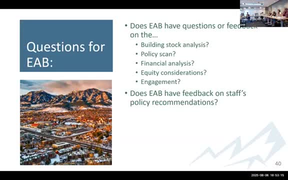 Boulder Officials Discuss Regulatory Shifts for Sustainable Building Practices