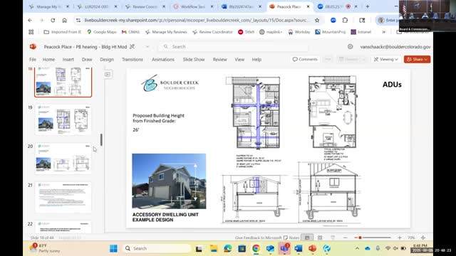Board Reviews Modifications to Building Heights for Peacock Place Development