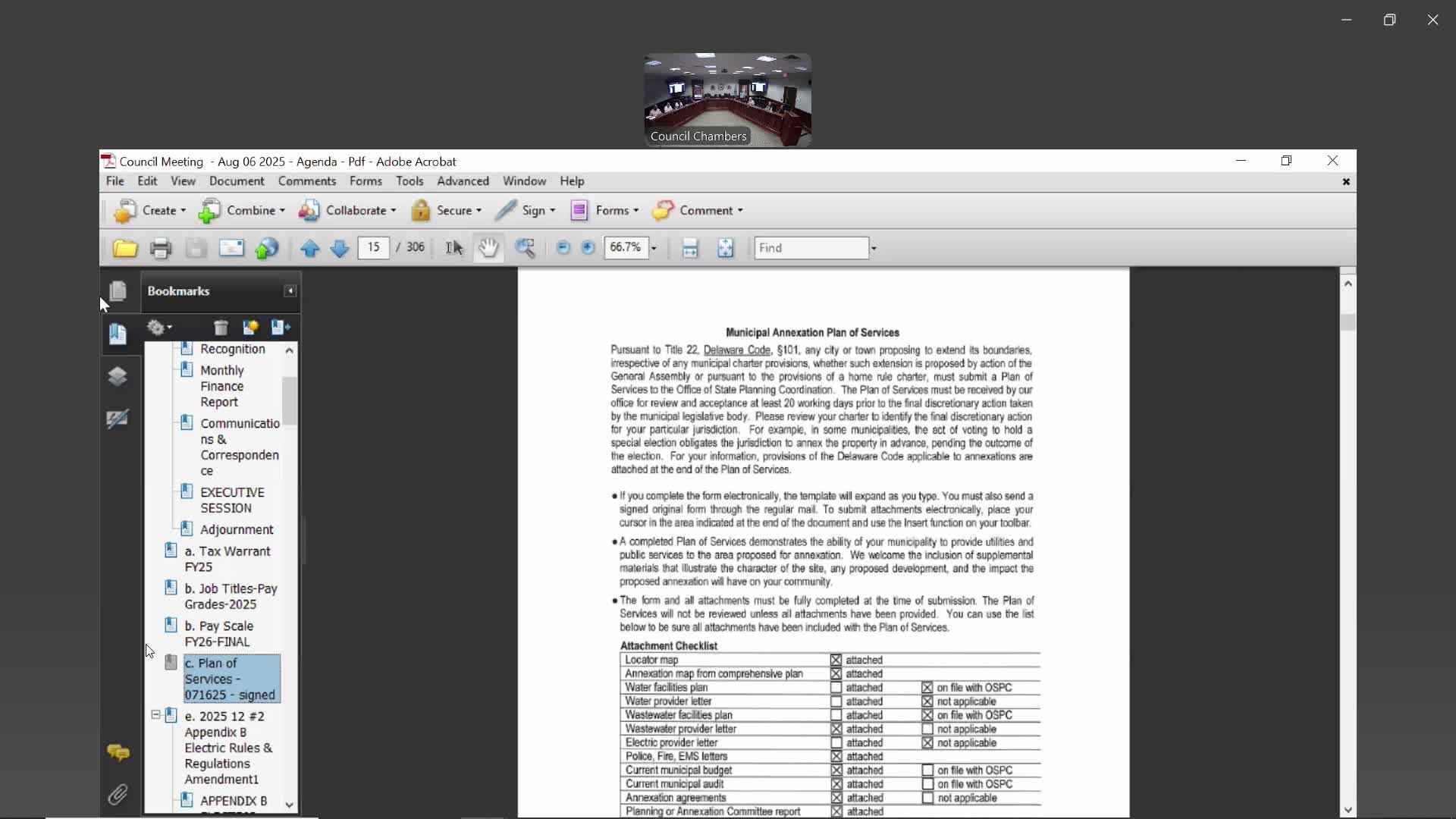 Council authorizes mayor to sign annexation plan of services for property applying to join Milford