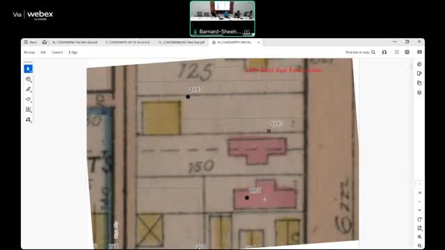 Commissioners Review Proposed Home Addition and Carriage House Design in Columbus