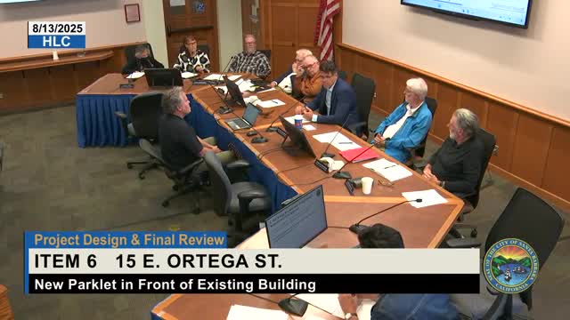 Santa Barbara HLC Approves Parklet Design Changes with Emphasis on Aesthetic Improvements