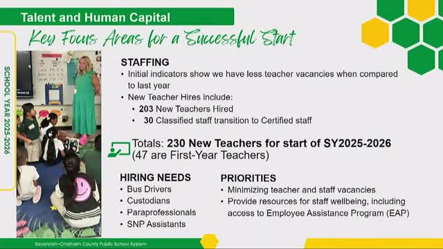 Savannah Schools Report Successful Start With 230 New Teachers And Improved Student Safety