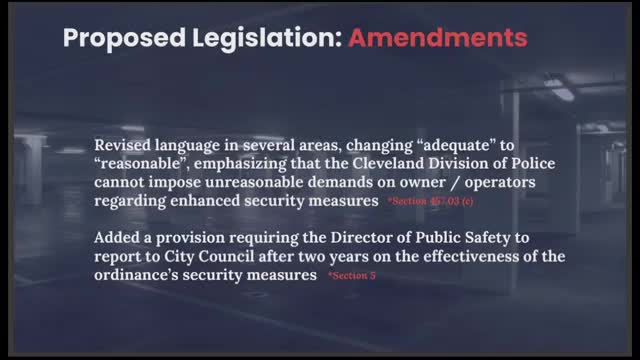 Cleveland Council Updates Safety Measures for Downtown Parking Facilities Following Stakeholder Feedback