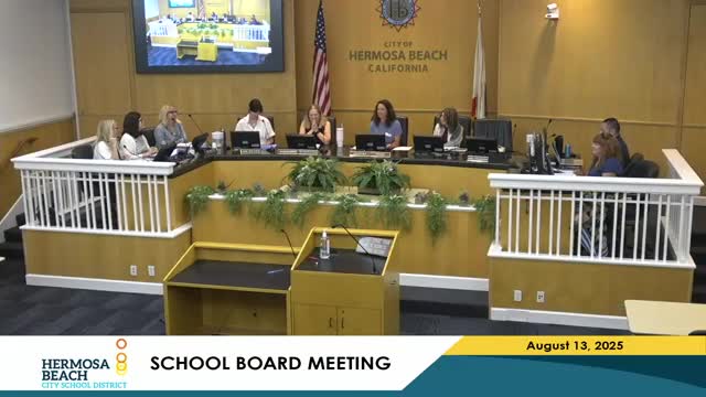 Parent Sam Addresses Hermosa Beach School Board on STAR Camp and Watchdogs Program
