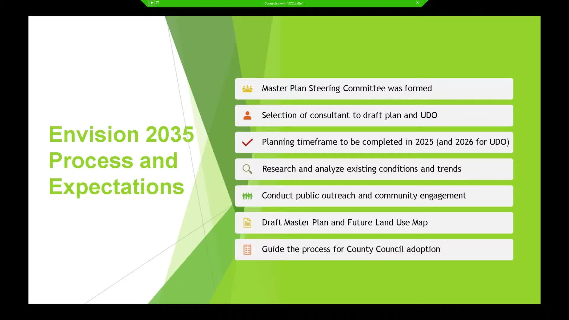 County Council Moves Toward Master Plan Adoption by Year-End