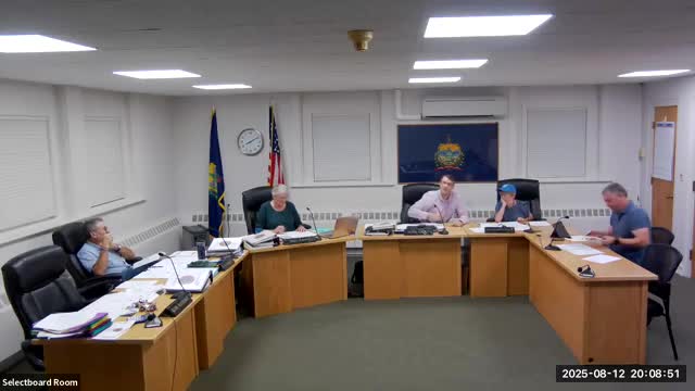 Rutland Select Board Discusses Unique Naming and Fuel Bid Approvals