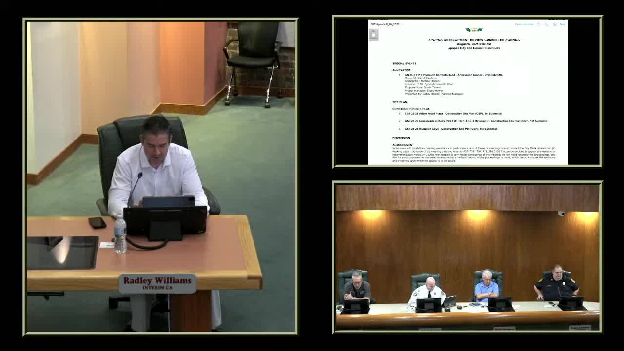 DRC raises emergency-access, utilities and drainage concerns for Invitation Court site plan