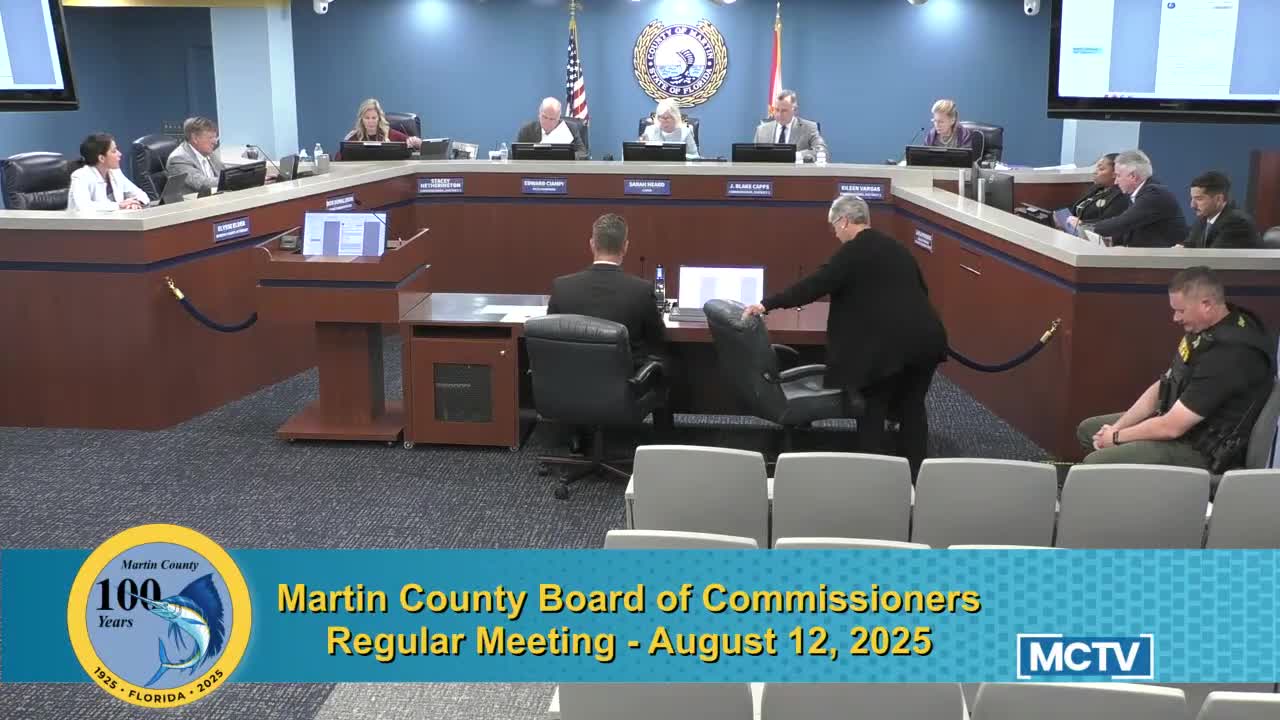 Martin County Commissioners Review Zoning Change for 4 5 6 South Ocean LLC Property