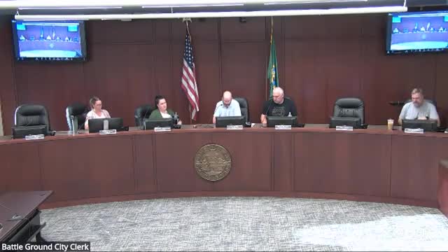 Battle Ground City clerk announces executive session; timing and statute cited