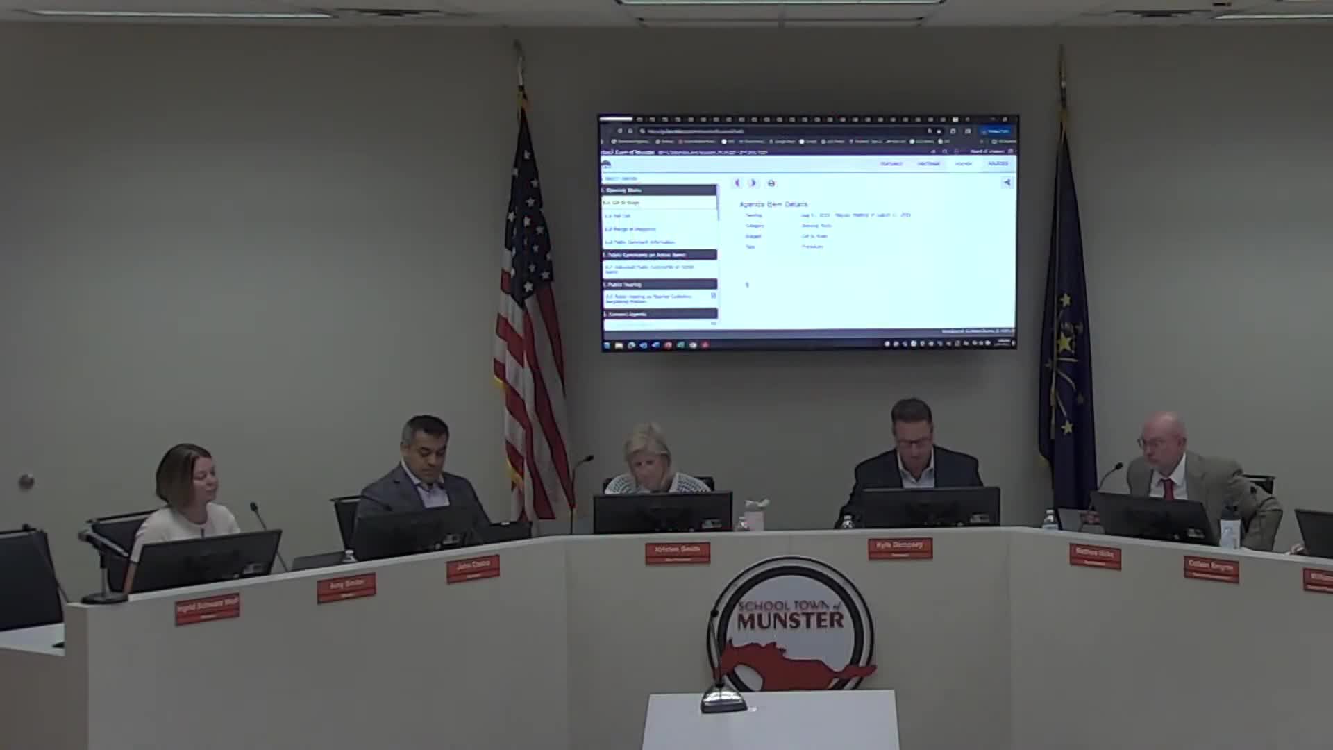 Munster Board of Trustees holds August meeting to discuss school district priorities