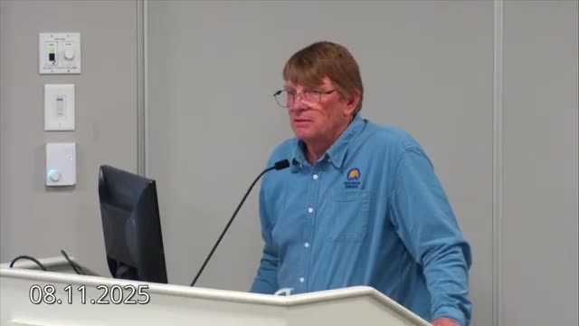 Revision Energy's Guy Marshall leads workshop on solar field expansion plans
