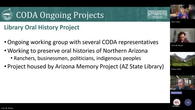 Flagstaff Commissioners Discuss Arizona Memory Project and Indigenous History Exhibits