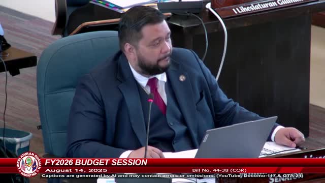 Guam Lawmaker Advocates for Community Projects Amid Budget Concerns