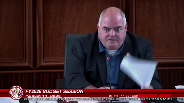 Senator Blas Moves To Withdraw Out Of Order Amendment