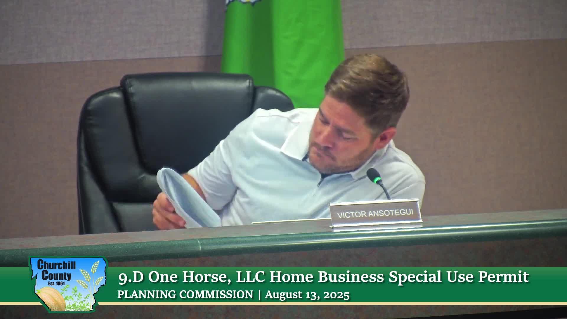Churchill County Denies Home Business Permit for 1 Horse LLC at South Allen Road
