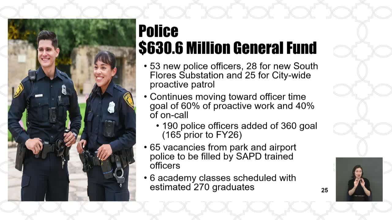 City Proposes $630M Police Budget with 53 New Officer Positions for FY26