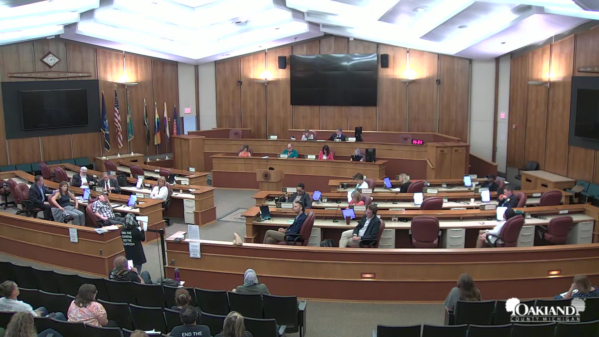 Commissioners Clash Over Public Comments Amid Gaza Genocide Discussion