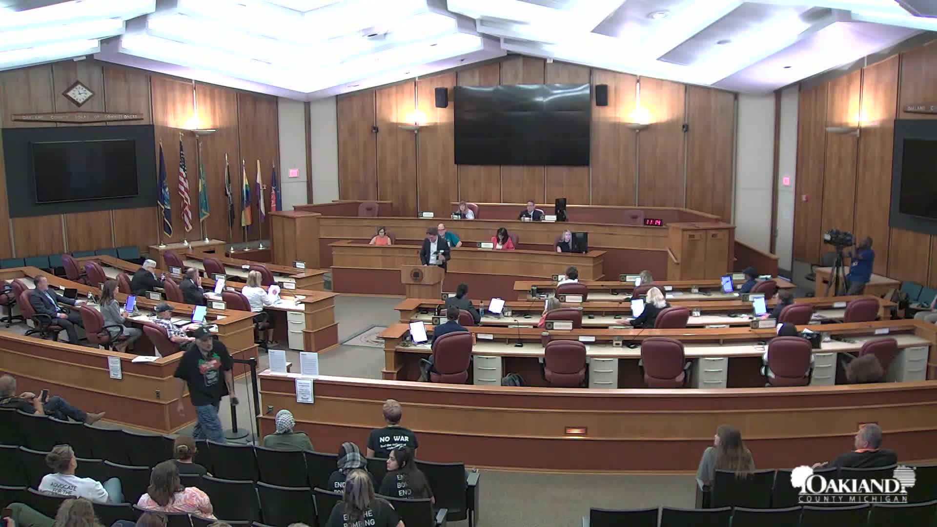 Oakland County Commissioners Debate Resolutions on Diplomatic Leadership and Genocide Awareness