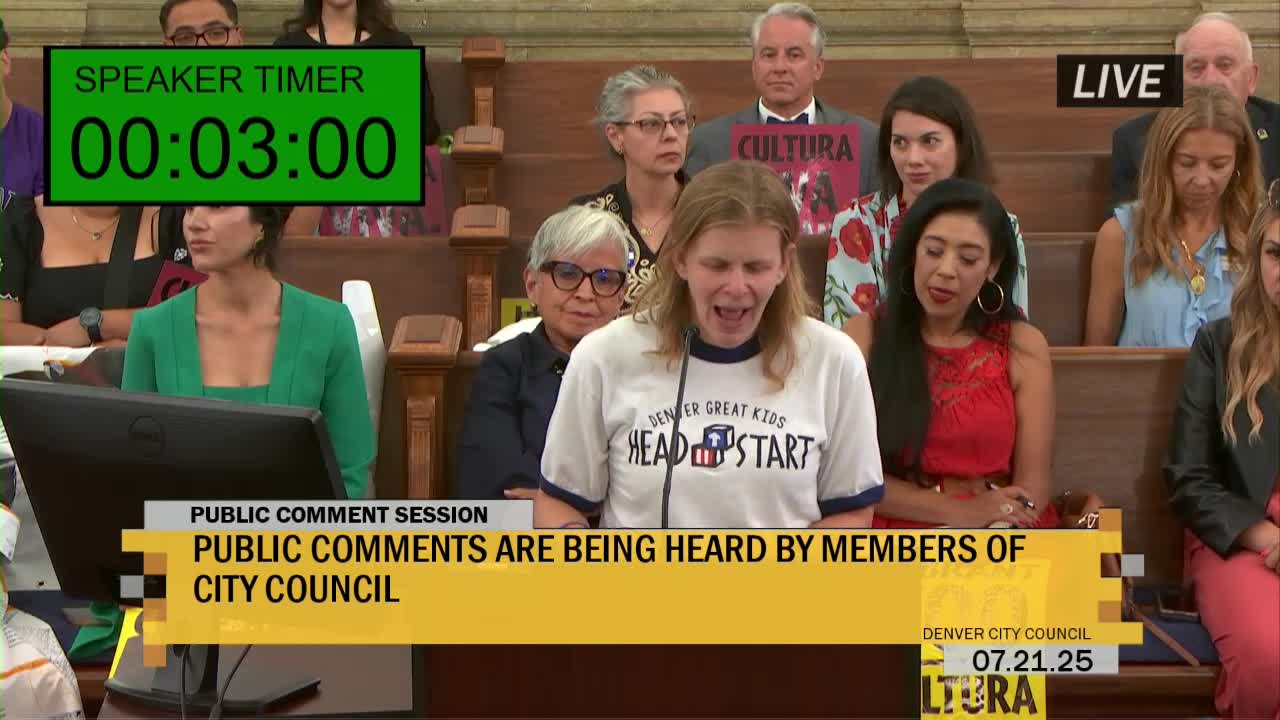 Parent tells Denver council cuts to Medicaid and SNAP will harm Head Start families