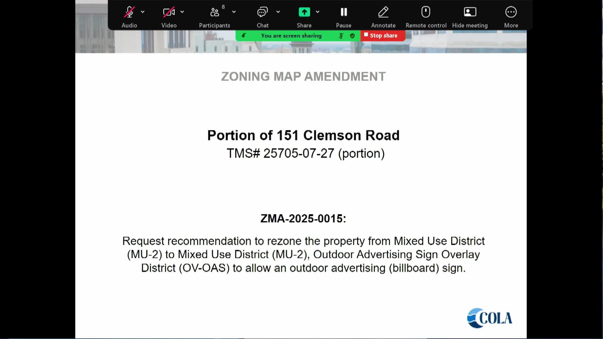 Lamar Advertising seeks approval for static billboard on Clemson Road amid zoning concerns