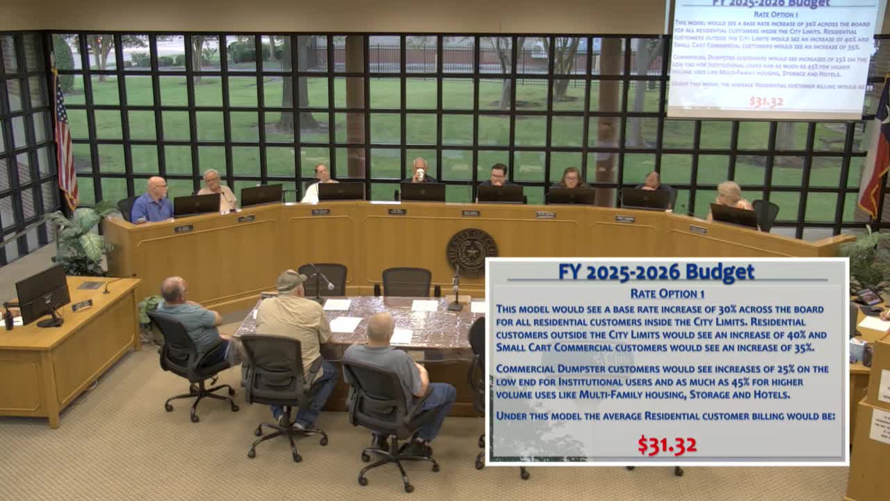 City Council Evaluates Waste Management Costs Amid Rising Inflation Pressures