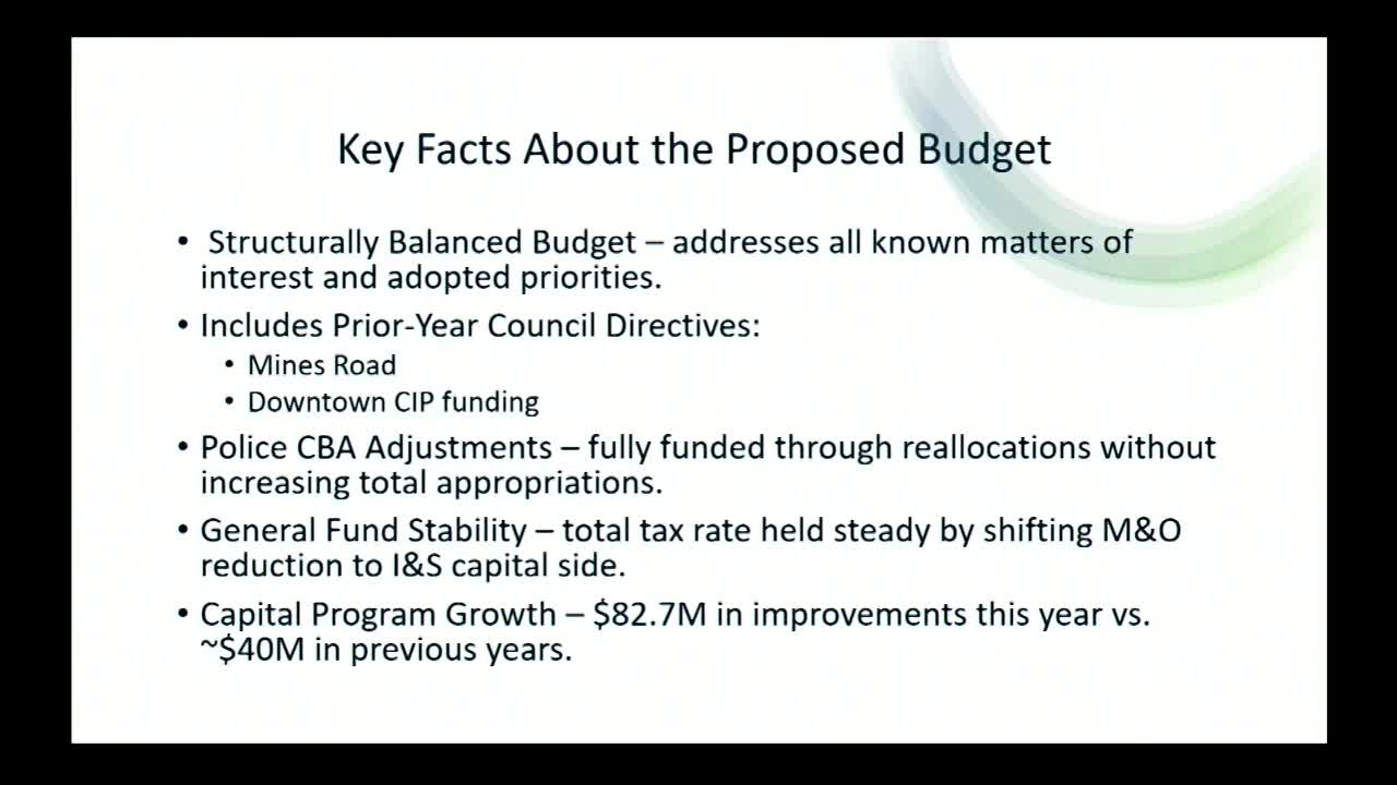 City Council Allocates Budget for Downtown Improvement and Police Salary Adjustments