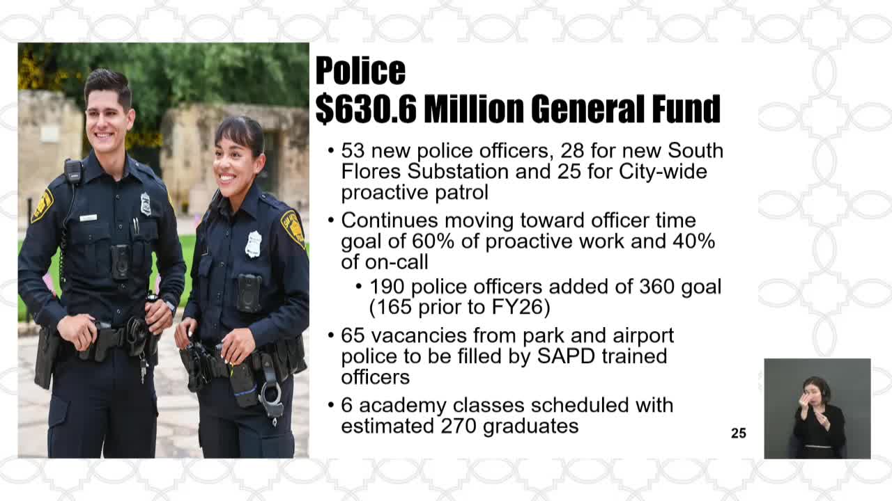 San Antonio Council Discusses Transitioning 65 Police Vacancies from Parks and Airport
