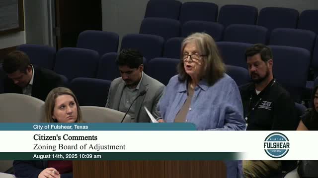 Fulshear Run resident demands checks on zoning map accuracy amid housing development