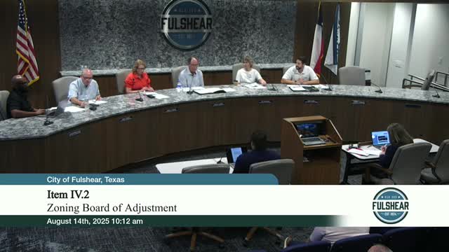 Fulshear Zoning Board to Hear Michael Hoy's Variance Request for New High School