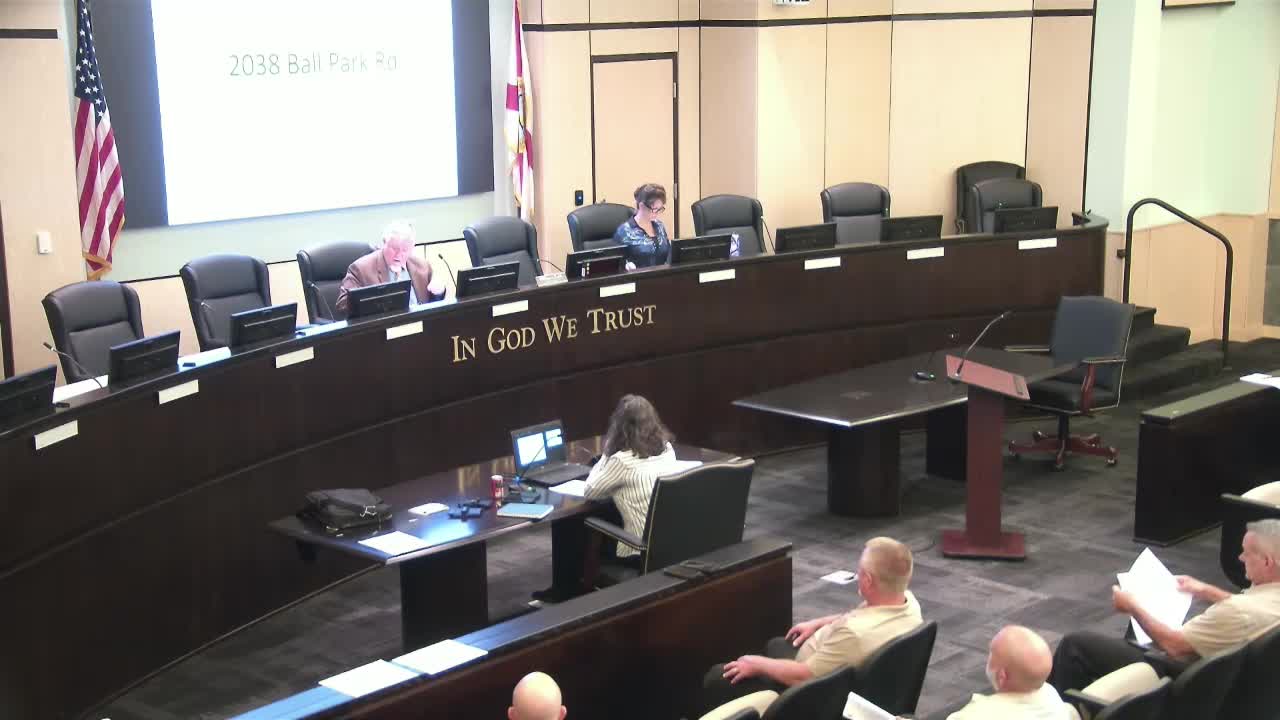 Bay County Code Enforcement Holds Hearing on Junk Violations at 2038 Ballpark Road