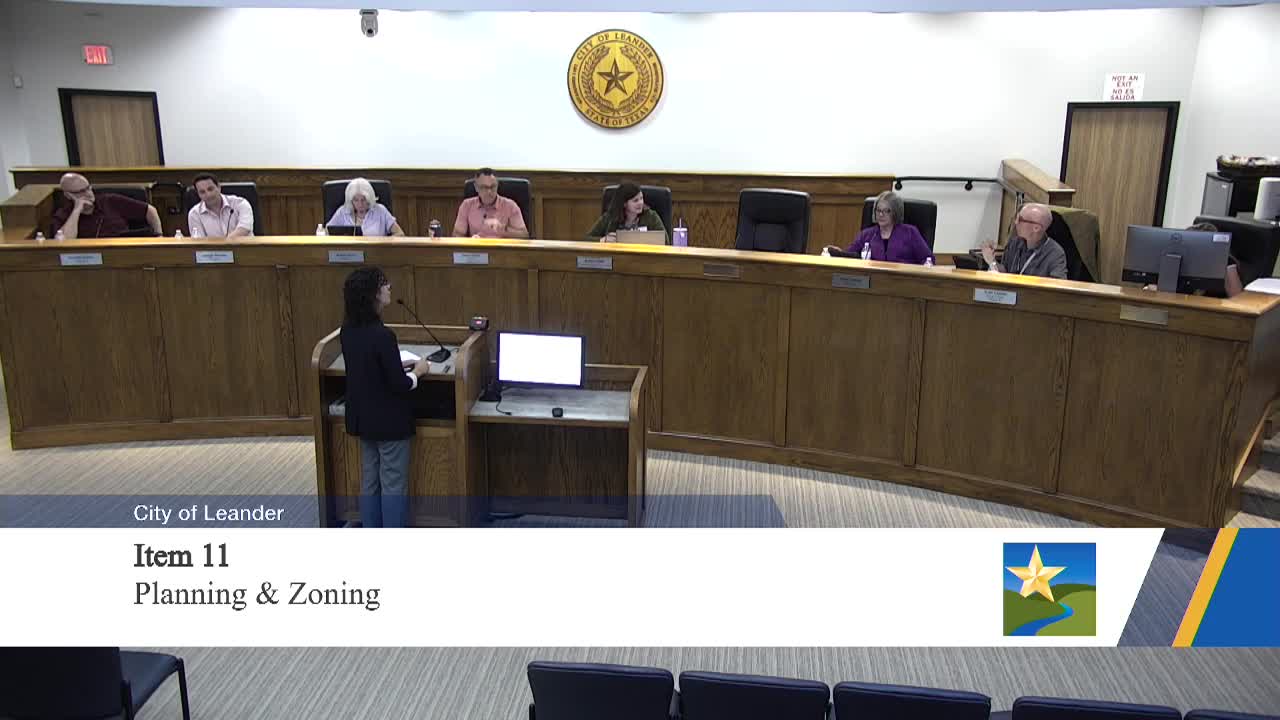 Leander Planning Commission Proposes Improvements for Lakewood Park Access and Amenities