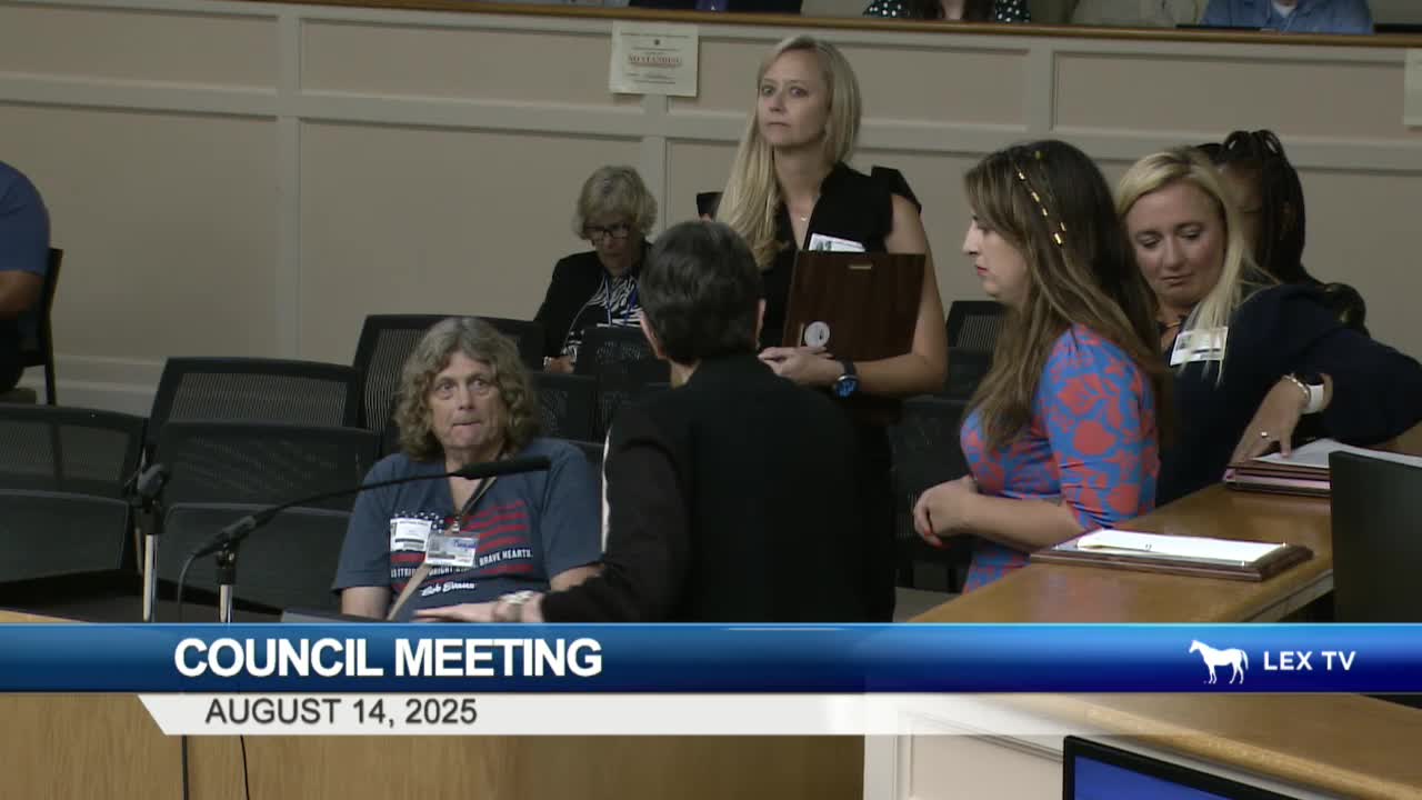 Lexington City Council Honors Chris Edwards on His Last Meeting Before Retirement