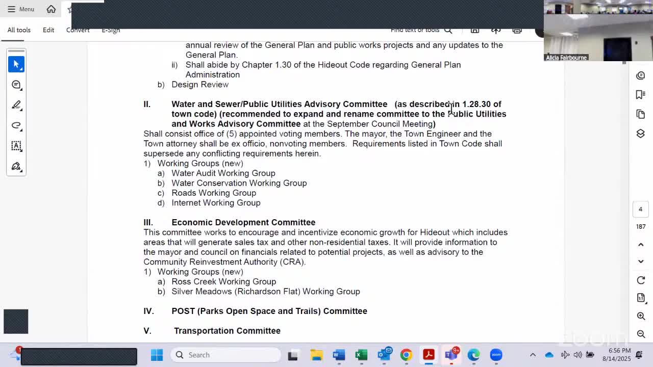 Council Appoints Chase Winter to Planning Commission as Alternate Member