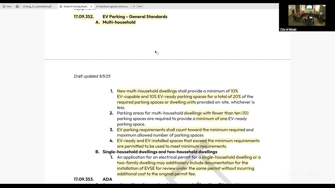 Planning Commission discusses incentives for electric vehicle access in multi-family housing