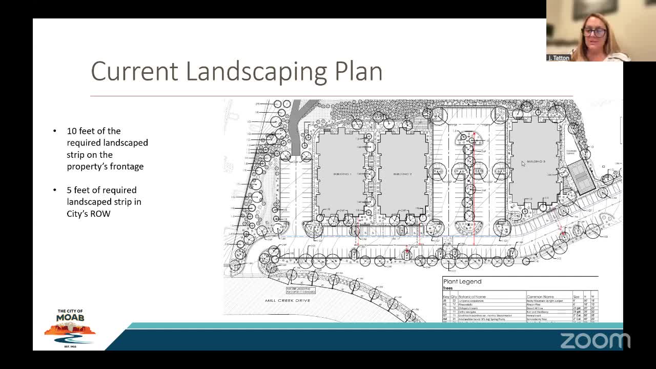 Moab Planning Commission Approves Landscaping Exception for Mill Creek Drive Development