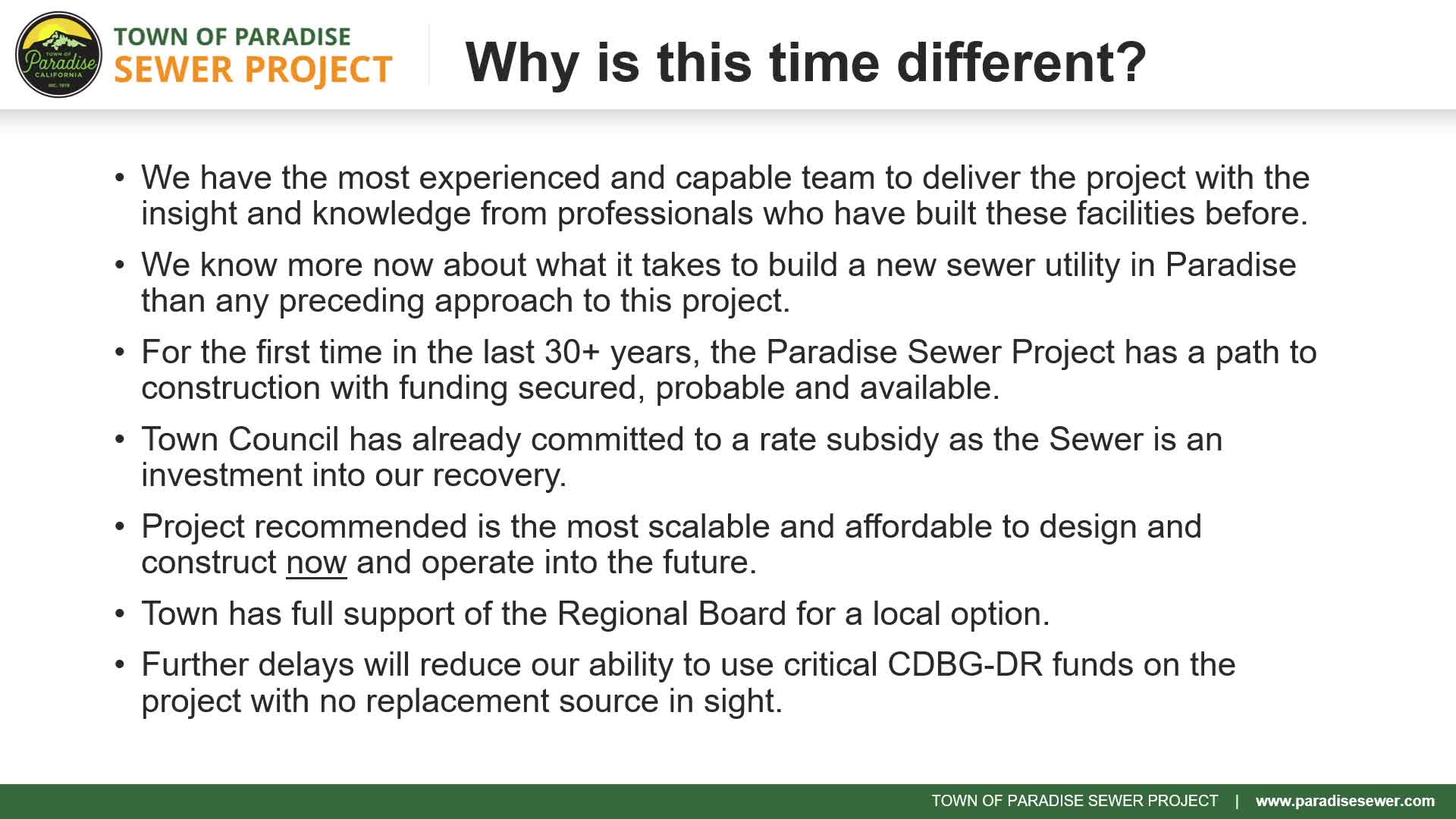 Local Officials Stress Urgency for Municipal Wastewater Project Funding